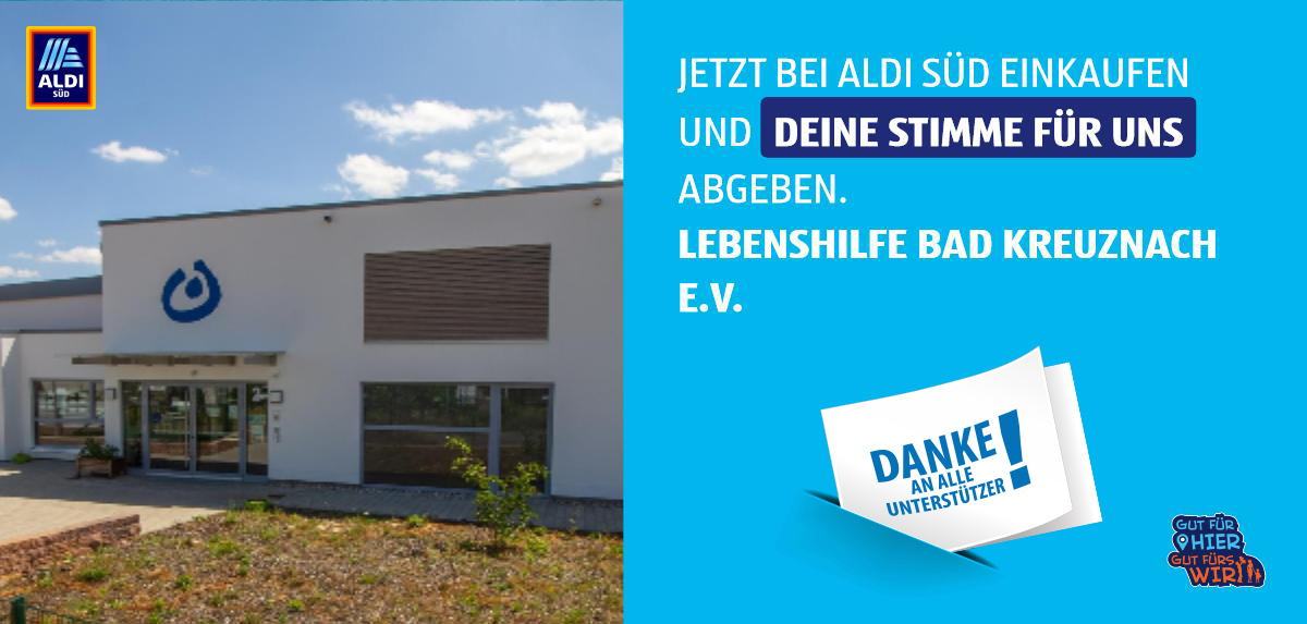 Wir sagen danke an Aldi Süd