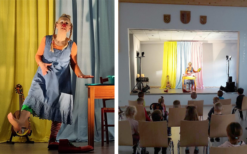 Clowns-mit-Herz spielen für FÖKI-Kinder